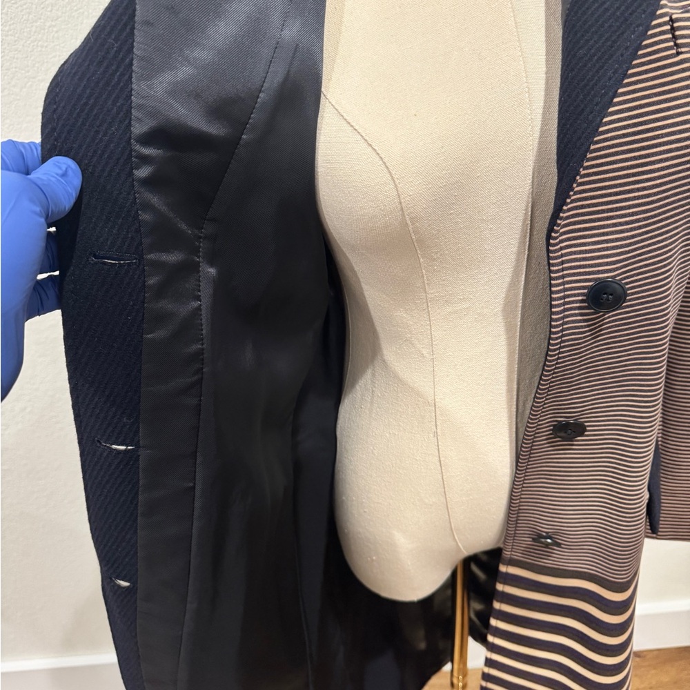 Miu Miu Striped Wool Blend Coat – Size 40 (IT) - Picture 5 of 8